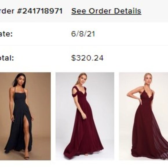 Lulu's Burgundy Lace Maxi Dress - Picture 4 of 4